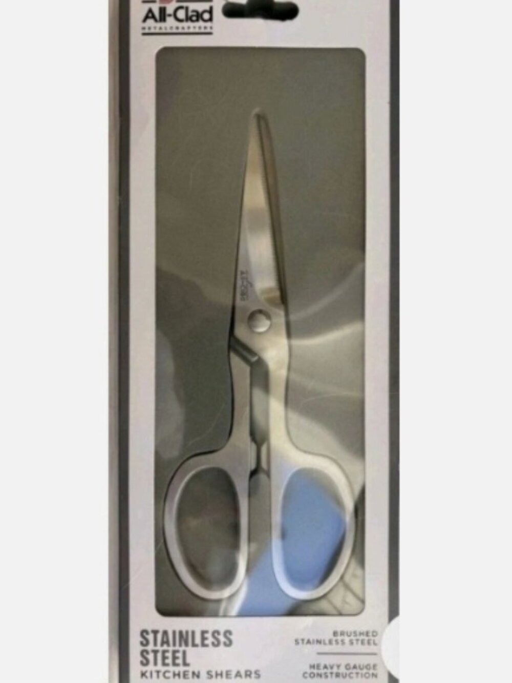 ALL-CLAD BRUSHED STAINLESS STEEL KITCHEN SHEARS NEW